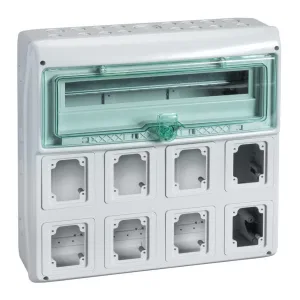 Распределительный шкаф Schneider Electric KAEDRA, 18 мод., IP65, навесной, пластик, зеленая дверь (ШНАЙДЕР) Распределительный шкаф Schneider Electric KAEDRA, 18 мод., IP65, навесной, пластик, зеленая дверь (ШНАЙДЕР)