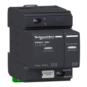 Schneider Electric PRD1 25r ОПН 1-полюсный класс 1+2 со сменными картриджами 16329 (ШНАЙДЕР) Schneider Electric PRD1 25r ОПН 1-полюсный класс 1+2 со сменными картриджами 16329 (ШНАЙДЕР)