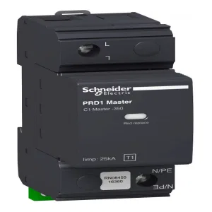 Schneider Electric 16360 PRD1 Master ОПН, 1 полюс, со сменными картриджами (ШНАЙДЕР) Schneider Electric 16360 PRD1 Master ОПН, 1 полюс, со сменными картриджами (ШНАЙДЕР)