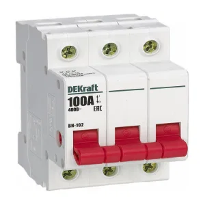 Schneider Electric 17019DEK — выключатель-разъединитель ВН-102 3P 125 А (ШНАЙДЕР) Schneider Electric 17019DEK — выключатель-разъединитель ВН-102 3P 125 А (ШНАЙДЕР)