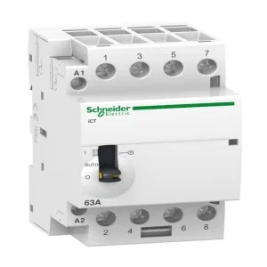 Модульный контактор Schneider Electric iCT 4P 63А 400/240В AC (ШНАЙДЕР) Модульный контактор Schneider Electric iCT 4P 63А 400/240В AC (ШНАЙДЕР)