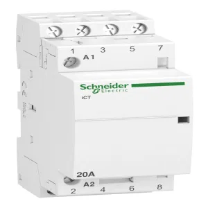 Модульный контактор Schneider Electric iCT 4P 20А 400/240В AC (ШНАЙДЕР) Модульный контактор Schneider Electric iCT 4P 20А 400/240В AC (ШНАЙДЕР)