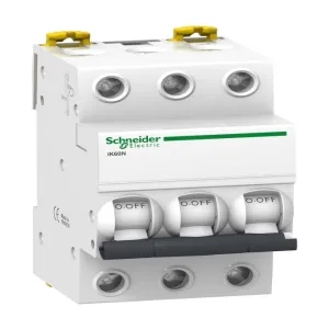 A9K24340 Автоматический выключатель Schneider Electric Acti9 iK60N, 3 полюса, 40A, тип C, 6kA (ШНАЙДЕР) A9K24340 Автоматический выключатель Schneider Electric Acti9 iK60N, 3 полюса, 40A, тип C, 6kA (ШНАЙДЕР)