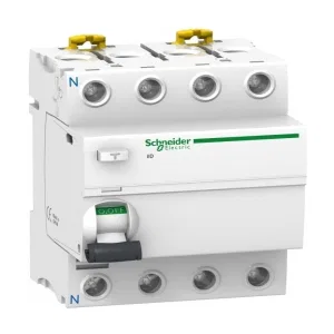 Schneider Electric A9R21480 Устройство защитного отключения (УЗО) Acti9 iID, 4 полюса, 80 А, 30 мА, тип A (ШНАЙДЕР) Schneider Electric A9R21480 Устройство защитного отключения (УЗО) Acti9 iID, 4 полюса, 80 А, 30 мА, тип A (ШНАЙДЕР)