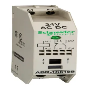 Schneider Electric ABR1S618B - интерфейс выходной 1 НЗ + 1 НО, 24 В (ШНАЙДЕР) Schneider Electric ABR1S618B - интерфейс выходной 1 НЗ + 1 НО, 24 В (ШНАЙДЕР)