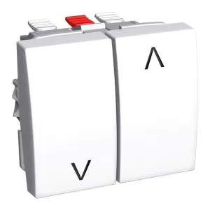 Schneider Electric ALB44087 — выключатель для жалюзи, 2 клавиши, белый RAL 9003 (ШНАЙДЕР) Schneider Electric ALB44087 — выключатель для жалюзи, 2 клавиши, белый RAL 9003 (ШНАЙДЕР)
