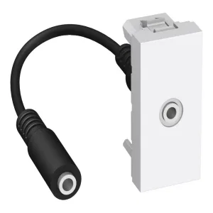 Schneider Electric ALB44371 аудио-розетка 3,5 мм, белая (ШНАЙДЕР) Schneider Electric ALB44371 аудио-розетка 3,5 мм, белая (ШНАЙДЕР)