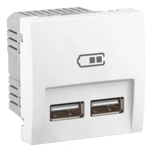 Schneider Electric ALB44378 розетка 2xUSB Altira, белый RAL 9003 (ШНАЙДЕР) Schneider Electric ALB44378 розетка 2xUSB Altira, белый RAL 9003 (ШНАЙДЕР)