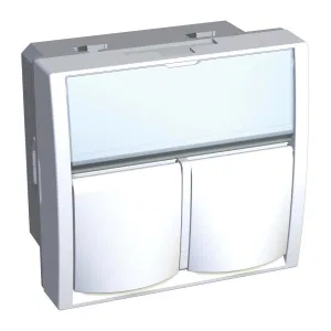 Schneider Electric ALB45384 лицевая плата Altira 2 мод 2xS-One RJ45, белый (ШНАЙДЕР) Schneider Electric ALB45384 лицевая плата Altira 2 мод 2xS-One RJ45, белый (ШНАЙДЕР)