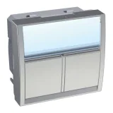 Schneider Electric ALTIRA ALB46384 накладка на информационную розетку RJ45 (алюминий)