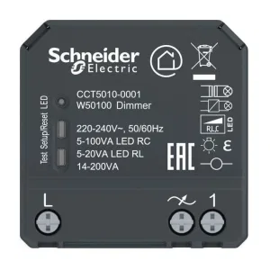 Модуль светорегулятора Schneider Electric UNICA NEW, 200 Вт, CCT5010-0001 (ШНАЙДЕР) Модуль светорегулятора Schneider Electric UNICA NEW, 200 Вт, CCT5010-0001 (ШНАЙДЕР)