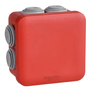 Коробка соединительная Schneider Electric ENN05164 MUREVA 80×80×45, IP55, красная (ШНАЙДЕР) Коробка соединительная Schneider Electric ENN05164 MUREVA 80×80×45, IP55, красная (ШНАЙДЕР)