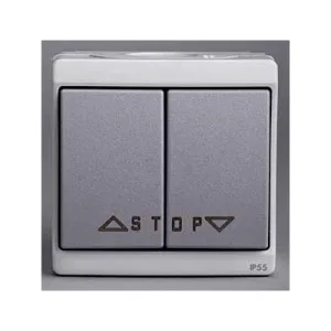 Schneider Electric ENN35742 — выключатель для жалюзи 2-клавишный, серый (ШНАЙДЕР) Schneider Electric ENN35742 — выключатель для жалюзи 2-клавишный, серый (ШНАЙДЕР)