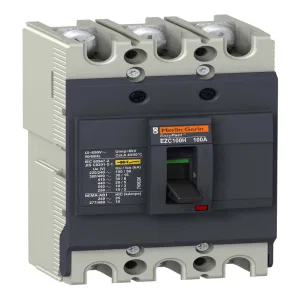 Силовой автомат Schneider Electric Easypact EZC 100, TM-D, 30кА, 3P, 80А (ШНАЙДЕР) Силовой автомат Schneider Electric Easypact EZC 100, TM-D, 30кА, 3P, 80А (ШНАЙДЕР)