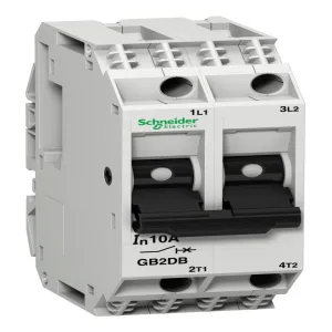 Автоматический выключатель Schneider Electric TeSys GB2 2P 0.5А 1.5кА, GB2DB05 (ШНАЙДЕР) Автоматический выключатель Schneider Electric TeSys GB2 2P 0.5А 1.5кА, GB2DB05 (ШНАЙДЕР)