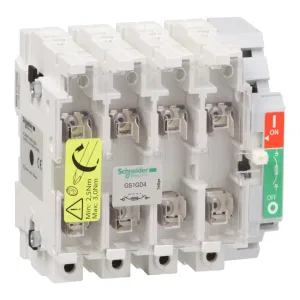 Рубильник с предохранителем Schneider Electric TeSys GS 63А 4P, 00C (ШНАЙДЕР) Рубильник с предохранителем Schneider Electric TeSys GS 63А 4P, 00C (ШНАЙДЕР)