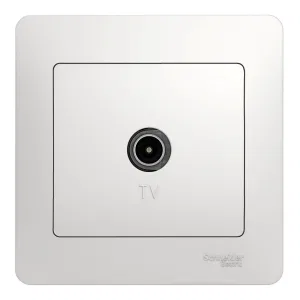 Розетка TV Schneider Electric GLOSSA, одиночная, белый (ШНАЙДЕР) Розетка TV Schneider Electric GLOSSA, одиночная, белый (ШНАЙДЕР)