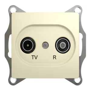 Schneider Electric GSL000294 — ТВ-розетка TV-FM, одиночная, бежевый (ШНАЙДЕР) Schneider Electric GSL000294 — ТВ-розетка TV-FM, одиночная, бежевый (ШНАЙДЕР)