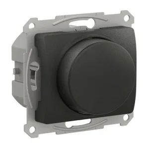 GLOSSA СВЕТОРЕГУЛЯТОР (диммер) повор-нажим, LED, RC, 315Вт, мех., АНТРАЦИТ (ШНАЙДЕР) GLOSSA СВЕТОРЕГУЛЯТОР (диммер) повор-нажим, LED, RC, 315Вт, мех., АНТРАЦИТ (ШНАЙДЕР)