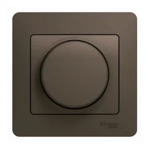 Светорегулятор поворотно-нажимной Schneider Electric GLOSSA, 600 Вт, шоколад (ШНАЙДЕР) Светорегулятор поворотно-нажимной Schneider Electric GLOSSA, 600 Вт, шоколад (ШНАЙДЕР)