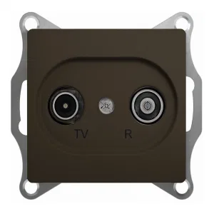 Розетка TV-FM Schneider Electric GLOSSA, проходная, шоколад (ШНАЙДЕР) Розетка TV-FM Schneider Electric GLOSSA, проходная, шоколад (ШНАЙДЕР)