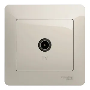 Розетка TV Schneider Electric GLOSSA, одиночная, молочный (ШНАЙДЕР) Розетка TV Schneider Electric GLOSSA, одиночная, молочный (ШНАЙДЕР)