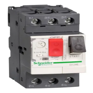 Силовой автомат для защиты двигателя Schneider Electric TeSys GV2 0.16А 3P, термомагнитный расцепитель (ШНАЙДЕР) Силовой автомат для защиты двигателя Schneider Electric TeSys GV2 0.16А 3P, термомагнитный расцепитель (ШНАЙДЕР)