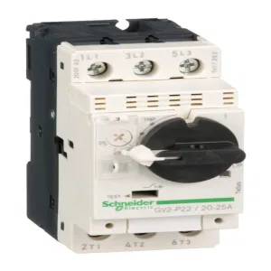 Schneider Electric GV2P22 TeSys GV2 автоматический выключатель для защиты двигателя 25 А, 3P, термомагнитный (ШНАЙДЕР) Schneider Electric GV2P22 TeSys GV2 автоматический выключатель для защиты двигателя 25 А, 3P, термомагнитный (ШНАЙДЕР)