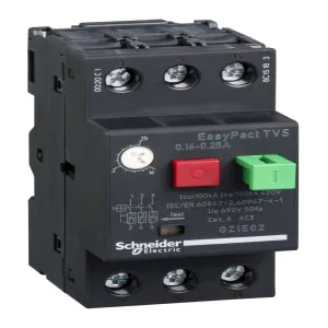 Силовой автомат для защиты двигателя Schneider Electric EasyPact TVS 0.25А 3P, термомагнитный расцепитель (ШНАЙДЕР) Силовой автомат для защиты двигателя Schneider Electric EasyPact TVS 0.25А 3P, термомагнитный расцепитель (ШНАЙДЕР)