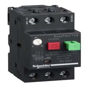 Силовой автомат для защиты двигателя Schneider Electric EasyPact TVS 2.5А 3P, термомагнитный расцепитель (ШНАЙДЕР) Силовой автомат для защиты двигателя Schneider Electric EasyPact TVS 2.5А 3P, термомагнитный расцепитель (ШНАЙДЕР)