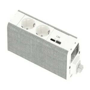 Unica System+ Блок 2хРозетка (2К+З) и 2хUSB типа A//C БЕЛЫЙ//СЕРАЯ ТКАНЬ (ШНАЙДЕР) Unica System+ Блок 2хРозетка (2К+З) и 2хUSB типа A//C БЕЛЫЙ//СЕРАЯ ТКАНЬ (ШНАЙДЕР)