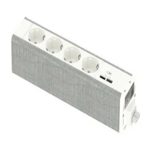 Unica System+ Блок 4хРозетка (2К+З) и 2хUSB типа A//C БЕЛЫЙ//СЕРАЯ ТКАНЬ (ШНАЙДЕР) Unica System+ Блок 4хРозетка (2К+З) и 2хUSB типа A//C БЕЛЫЙ//СЕРАЯ ТКАНЬ (ШНАЙДЕР)