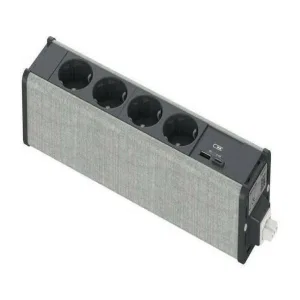 Unica System+ Блок 4хРозетка (2К+З) и 2хUSB типа A//C АНТРАЦИТ//СЕРАЯ ТКАНЬ (ШНАЙДЕР) Unica System+ Блок 4хРозетка (2К+З) и 2хUSB типа A//C АНТРАЦИТ//СЕРАЯ ТКАНЬ (ШНАЙДЕР)