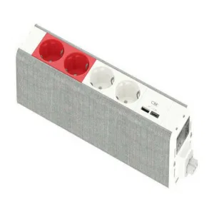 Unica System+ Блок 2хРозетка БЕЛАЯ+2хРозетка КРАСНАЯ+2хUSB A//C БЕЛЫЙ//СЕРАЯ ТКАНЬ (ШНАЙДЕР) Unica System+ Блок 2хРозетка БЕЛАЯ+2хРозетка КРАСНАЯ+2хUSB A//C БЕЛЫЙ//СЕРАЯ ТКАНЬ (ШНАЙДЕР)