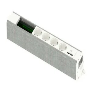 US+ Блок 4хРозетка (2К+З) + 2xUSB A//C + место (45х90) под VDI БЕЛЫЙ//СЕРАЯ ТКАНЬ (ШНАЙДЕР) US+ Блок 4хРозетка (2К+З) + 2xUSB A//C + место (45х90) под VDI БЕЛЫЙ//СЕРАЯ ТКАНЬ (ШНАЙДЕР)