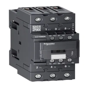 Контактор Schneider Electric TeSys D 3P 80А 380В AC 37кВт, LC1D80AQ7 (ШНАЙДЕР) Контактор Schneider Electric TeSys D 3P 80А 380В AC 37кВт, LC1D80AQ7 (ШНАЙДЕР)
