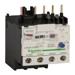 Реле перегрузки тепловое Schneider Electric TeSys K 0,11-0,16А, класс 10A (ШНАЙДЕР) Реле перегрузки тепловое Schneider Electric TeSys K 0,11-0,16А, класс 10A (ШНАЙДЕР)