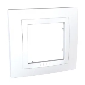 Schneider Electric UNICA MGU2.002.18M — рамка на 1 пост, белый (моноблок) (ШНАЙДЕР) Schneider Electric UNICA MGU2.002.18M — рамка на 1 пост, белый (моноблок) (ШНАЙДЕР)
