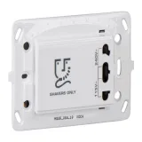 Schneider Electric MGU5.064.18 Розетка для электробритв, белая