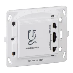 Schneider Electric MGU5.064.18 Розетка для электробритв, белая (ШНАЙДЕР) Schneider Electric MGU5.064.18 Розетка для электробритв, белая (ШНАЙДЕР)