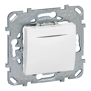 Schneider Electric MGU5.206.18NZD UNICA — одноклавишный кнопочный выключатель с подсветкой, белый (ШНАЙДЕР) Schneider Electric MGU5.206.18NZD UNICA — одноклавишный кнопочный выключатель с подсветкой, белый (ШНАЙДЕР)
