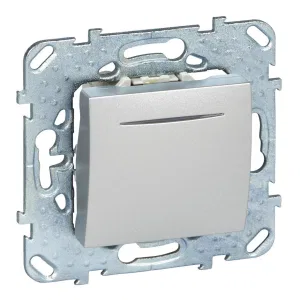 Schneider Electric MGU5.206.30NZD — кнопочный одноклавишный выключатель, алюминий (ШНАЙДЕР) Schneider Electric MGU5.206.30NZD — кнопочный одноклавишный выключатель, алюминий (ШНАЙДЕР)