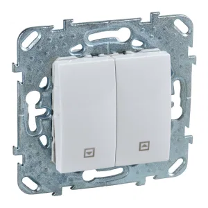 Schneider Electric MGU5.207.18ZD UNICA выключатель для жалюзи, 2-клавишный, белый (ШНАЙДЕР) Schneider Electric MGU5.207.18ZD UNICA выключатель для жалюзи, 2-клавишный, белый (ШНАЙДЕР)