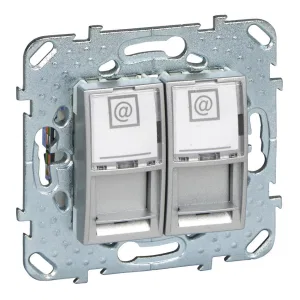 Schneider Electric MGU5.2424.30ZD Unica Top — двойная розетка 2xRJ45 Cat.6, алюминий (ШНАЙДЕР) Schneider Electric MGU5.2424.30ZD Unica Top — двойная розетка 2xRJ45 Cat.6, алюминий (ШНАЙДЕР)