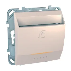 Schneider Electric UNICA MGU5.283.25ZD карточный выключатель, бежевый (ШНАЙДЕР) Schneider Electric UNICA MGU5.283.25ZD карточный выключатель, бежевый (ШНАЙДЕР)