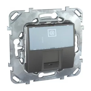 Schneider Electric MGU5.425.12ZD Розетка компьютерная 1xRJ45 Cat.6, графит (ШНАЙДЕР) Schneider Electric MGU5.425.12ZD Розетка компьютерная 1xRJ45 Cat.6, графит (ШНАЙДЕР)
