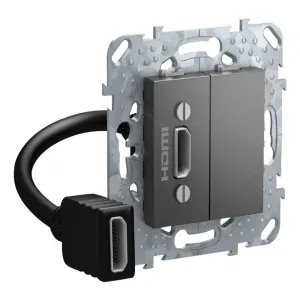 Schneider Electric UNICA TOP MGU5.430.12ZD - коннектор HDMI, графит (ШНАЙДЕР) Schneider Electric UNICA TOP MGU5.430.12ZD - коннектор HDMI, графит (ШНАЙДЕР)
