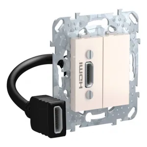 Schneider Electric UNICA MGU5.430.25ZD - коннектор HDMI, бежевый (ШНАЙДЕР) Schneider Electric UNICA MGU5.430.25ZD - коннектор HDMI, бежевый (ШНАЙДЕР)