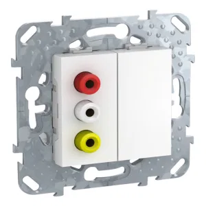 Schneider Electric MGU5.431.18ZD — 3-RCA коннектор, белый (ШНАЙДЕР) Schneider Electric MGU5.431.18ZD — 3-RCA коннектор, белый (ШНАЙДЕР)