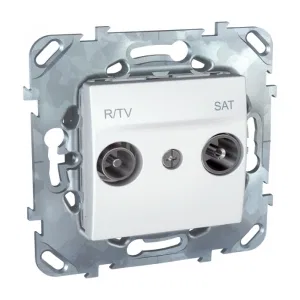 Schneider Electric MGU5.455.18ZD ТВ-розетка оконечная, белая (ШНАЙДЕР) Schneider Electric MGU5.455.18ZD ТВ-розетка оконечная, белая (ШНАЙДЕР)